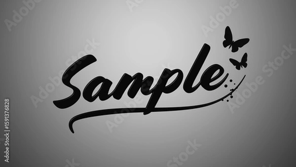 Obraz Butterfly Title