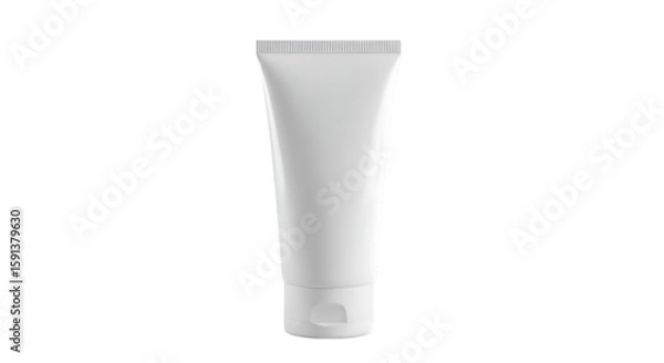 Fototapeta Blank white tube of cosmetic product.