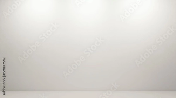 Obraz Simple grey studio background with soft lighting, ideal for product displays or presentations.