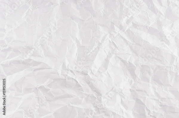 Obraz Crumpled white paper texture.