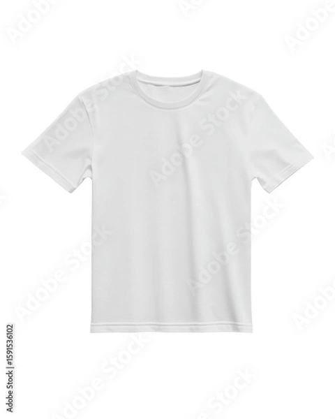 Obraz Plain white t-shirt on a transparent background