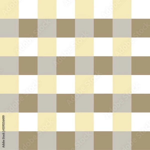 Fototapeta Soft neutral grid checkered background design