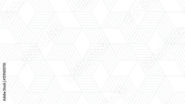 Fototapeta white hexagonal line background simple