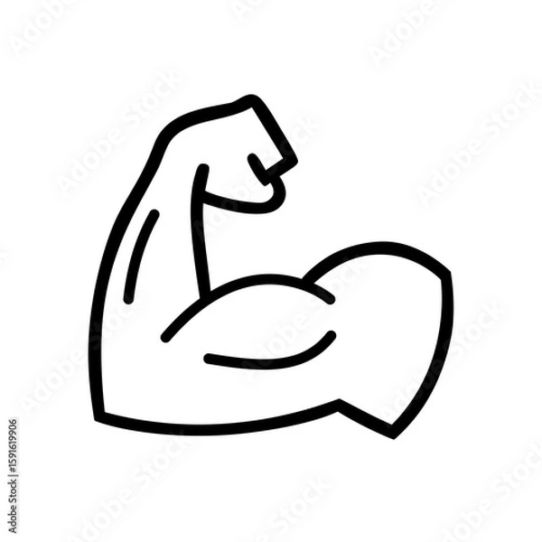 Obraz muscle icon vector illustration