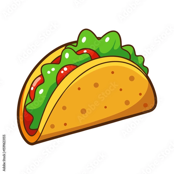 Fototapeta Taco vector 