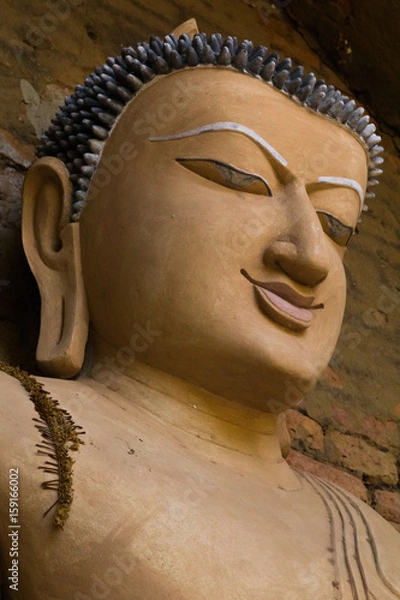 Obraz Buddha figure, Pa tha da Temple, Bagan, Myanmar