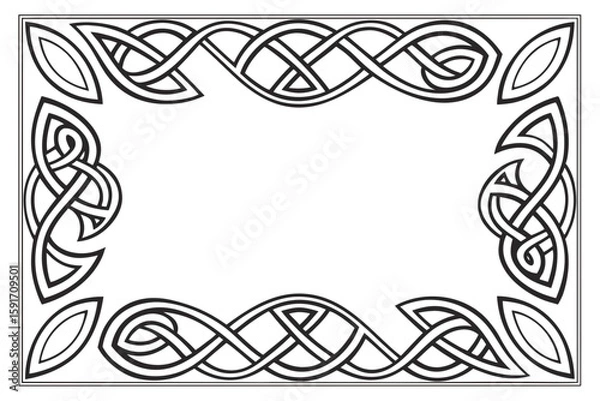 Obraz Celtic Ornament Border for Festivals vector illustration