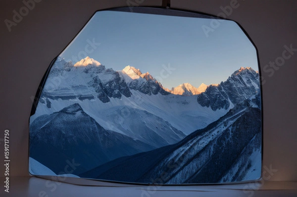 Obraz Mountain peak in in winter