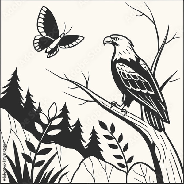 Obraz Educational Icons Set – Flat Vector Symbols for Learning, School Subjects, and Academic Activities

