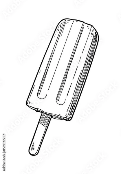 Obraz Popsicle coloring page