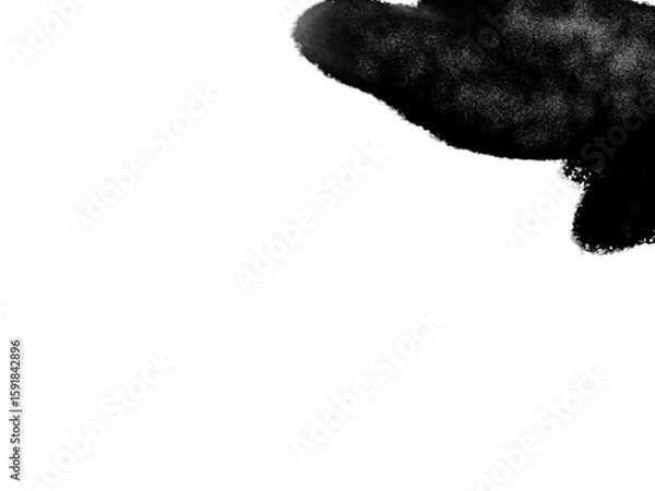 Obraz black brush paper texture