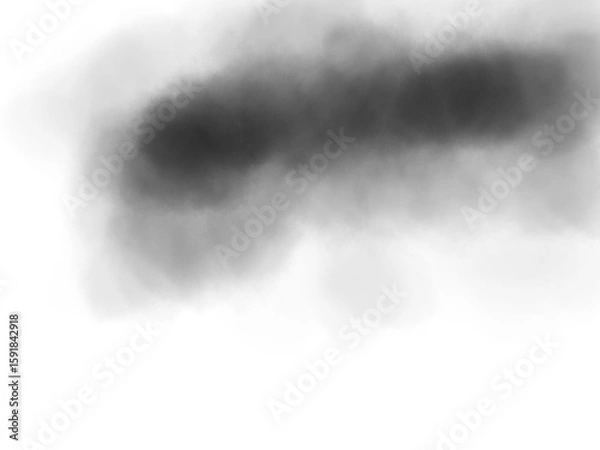 Obraz white smoke on black background