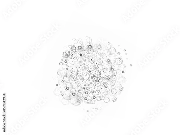 Obraz finger print on white background