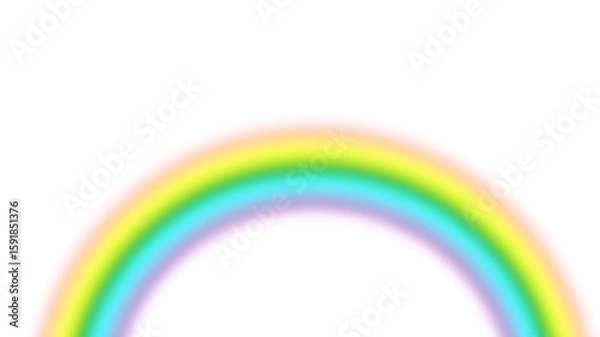 Obraz PNG crystal rainbow arc, pastel rainbow light overlay, glowing prism curve, dreamy soft colorful spectrum, transparent light flare, magical optical effect, kawaii gradient sparkle clipart