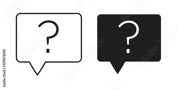 Obraz Interrogation icon for websites and mobile minimalistic flat design.