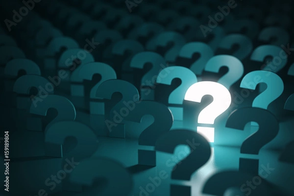 Fototapeta Question mark sign. Idea or problem concept background.