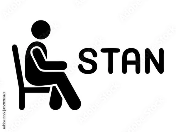 Fototapeta man logo desigen 