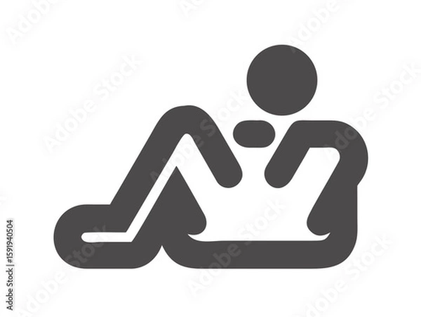 Fototapeta man logo vector desigen 