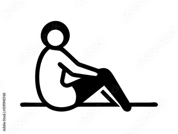 Fototapeta man logo desigen 