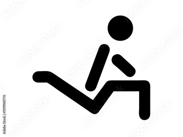 Obraz man logo desigen 