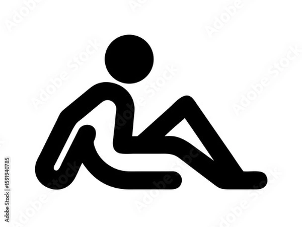 Obraz man logo desigen 