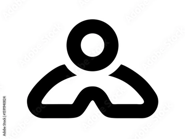 Fototapeta man logo desigen 