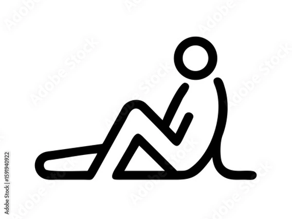 Fototapeta man logo desigen 