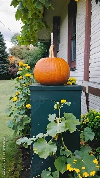 Obraz pumpkin in a garden