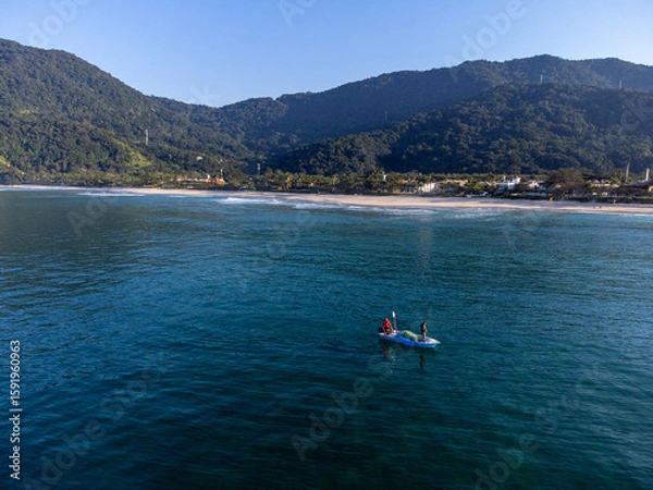 Obraz Fishing boat in the middle of the ocean