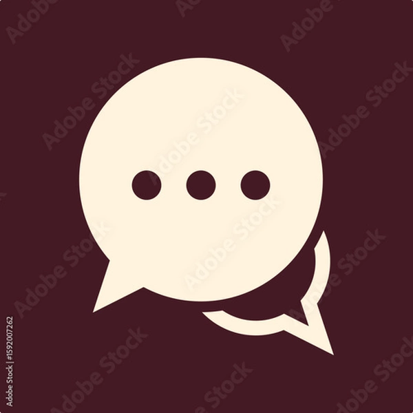 Obraz Chatting trendy useful important vector Illustration design delightful colorful background
