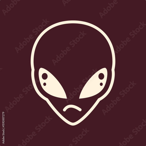 Obraz Alien trendy useful important vector Illustration design delightful colorful background