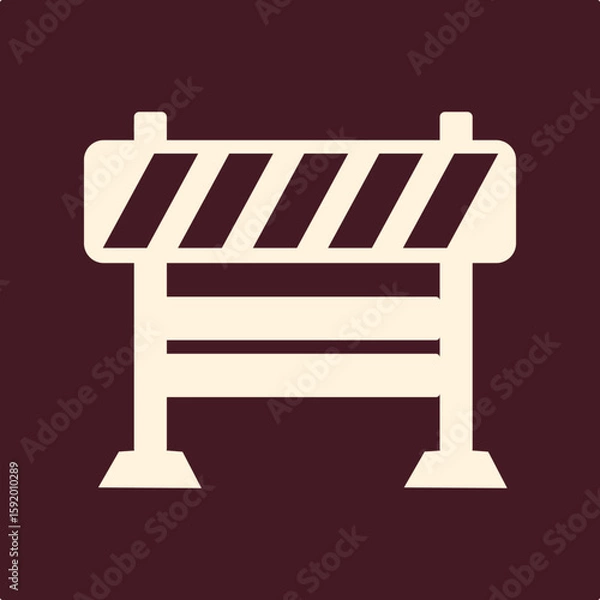 Obraz Road block trendy useful important vector Illustration design glorious colorful background