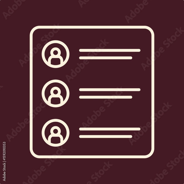 Obraz Job lists trendy useful important vector Illustration design glorious colorful background