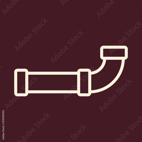 Obraz Pipeline trendy useful important vector Illustration design glorious colorful background