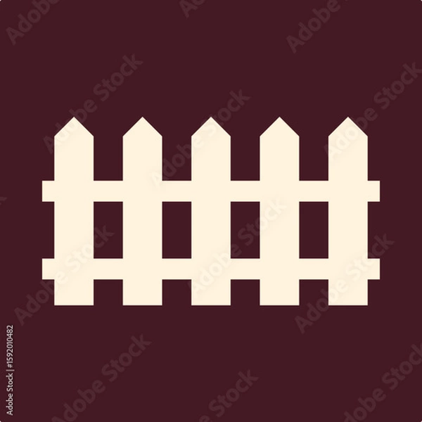 Obraz Fence trendy useful important vector Illustration design glorious colorful background