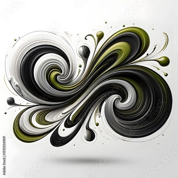 Fototapeta Abstract Swirl Design - Modern Artistic Graphic Element