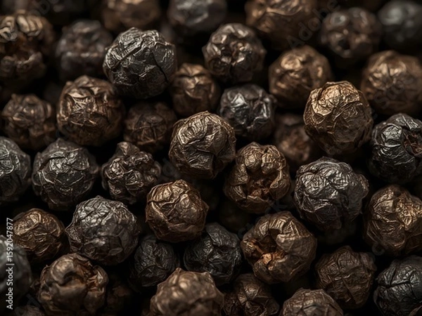 Obraz Black pepper zoomed in on and close up texture