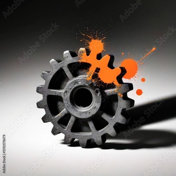 Fototapeta abstract background with gears