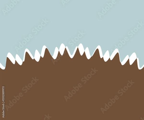 Fototapeta sky and mountains abstract vector design