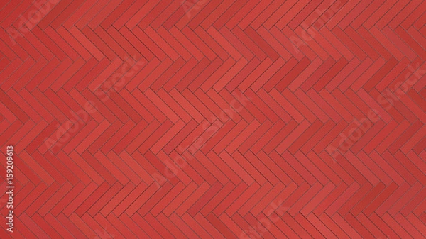 Obraz red bricks zigzag floor background