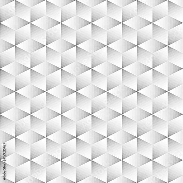 Fototapeta Seamless Monochrome Pattern. Grungy Geometric Shapes Tiling.