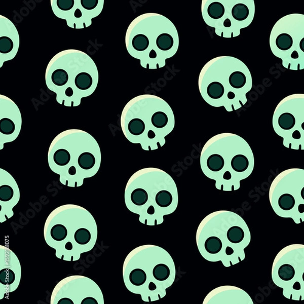 Obraz pattern with skulls