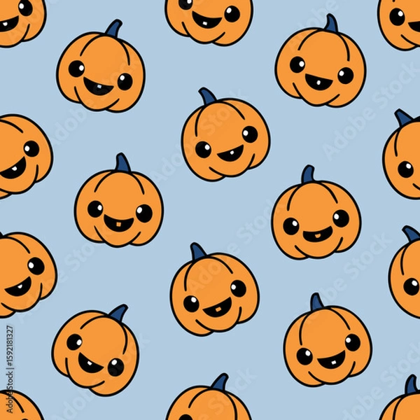 Obraz halloween pumpkins pattern
