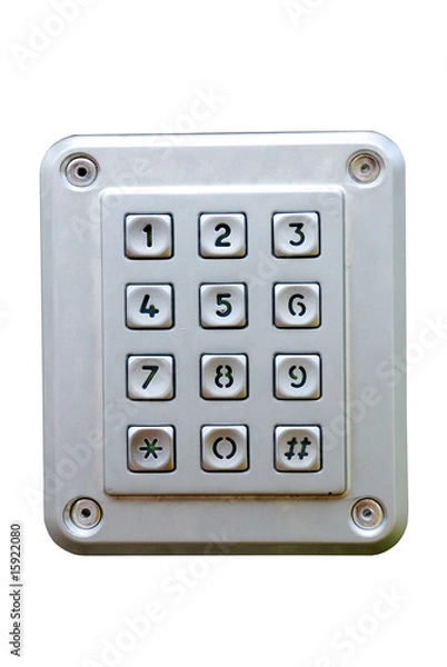 Fototapeta Numeric metal kyboard