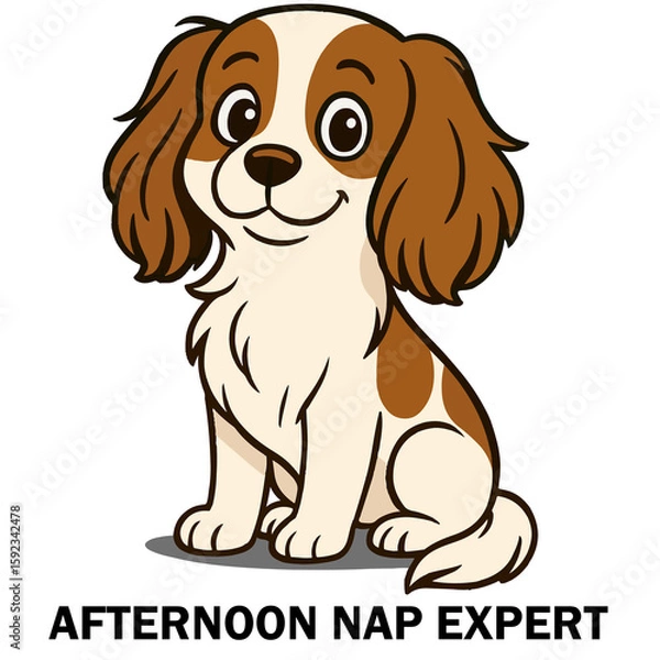 Obraz VECTOR DOG CAVALIER KING