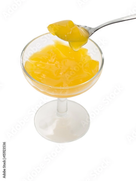 Obraz Isolated orange jelly