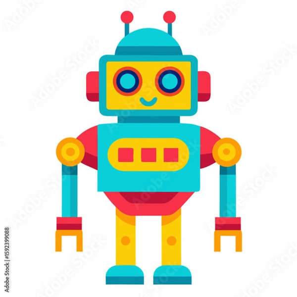 Fototapeta retro toy robot