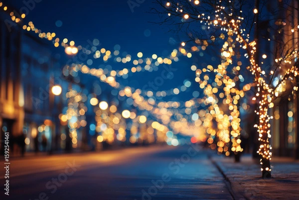 Obraz 街を彩る幻想的なクリスマスイルミネーション