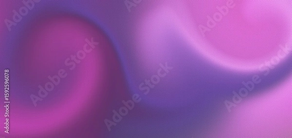 Fototapeta Vibrant pink-purple gradient with smooth waves and subtle mesh texture — perfect for modern, elegant digital design.