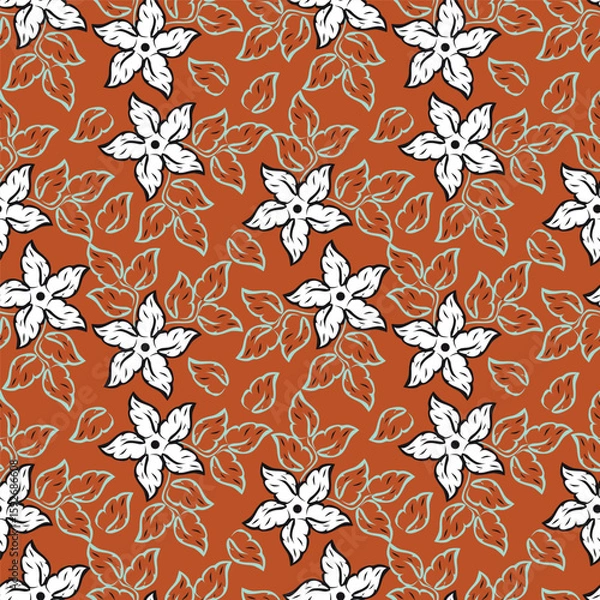 Fototapeta Allover Designs Floral and Geometrical Patterns Textures, Illustrations Motifs and Abstract Allover Designs Seamless Allover Digital Textiles Designs 